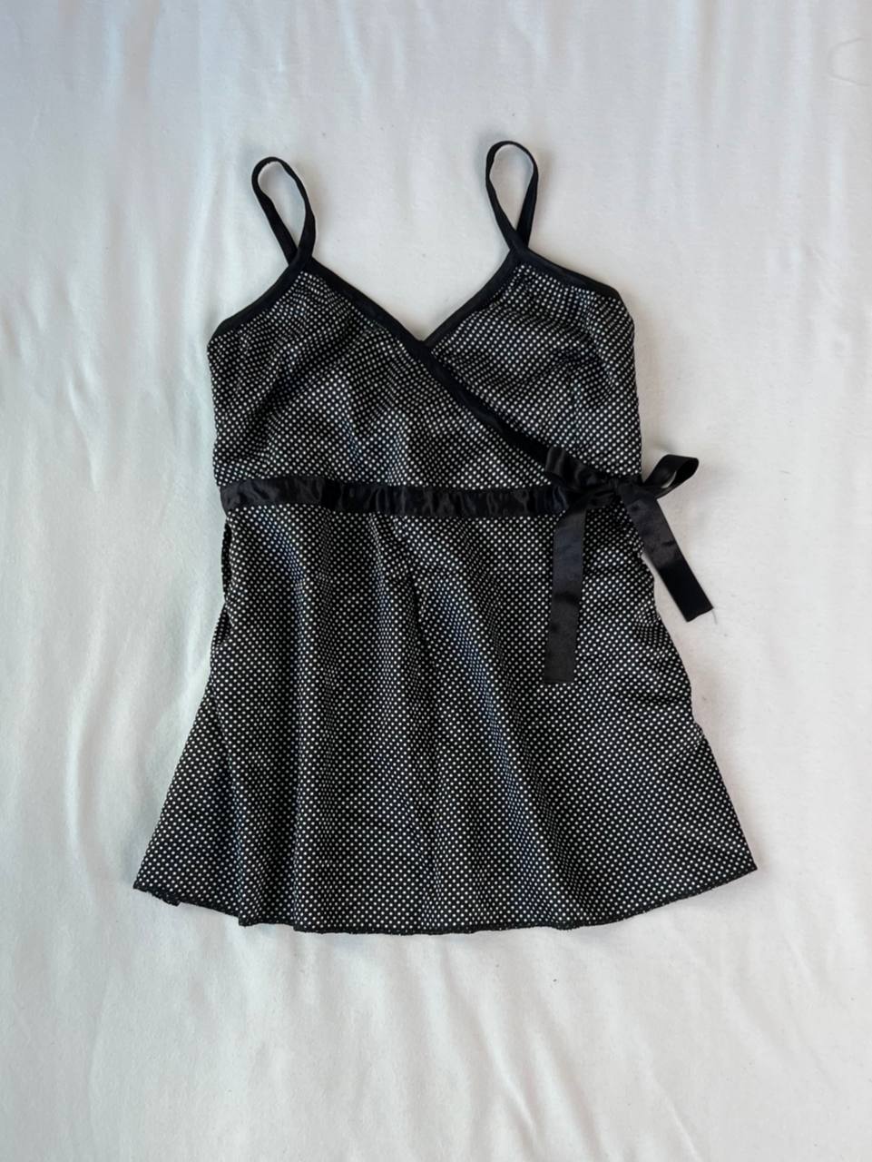 Wrap Overlay Polka Dot Cami
