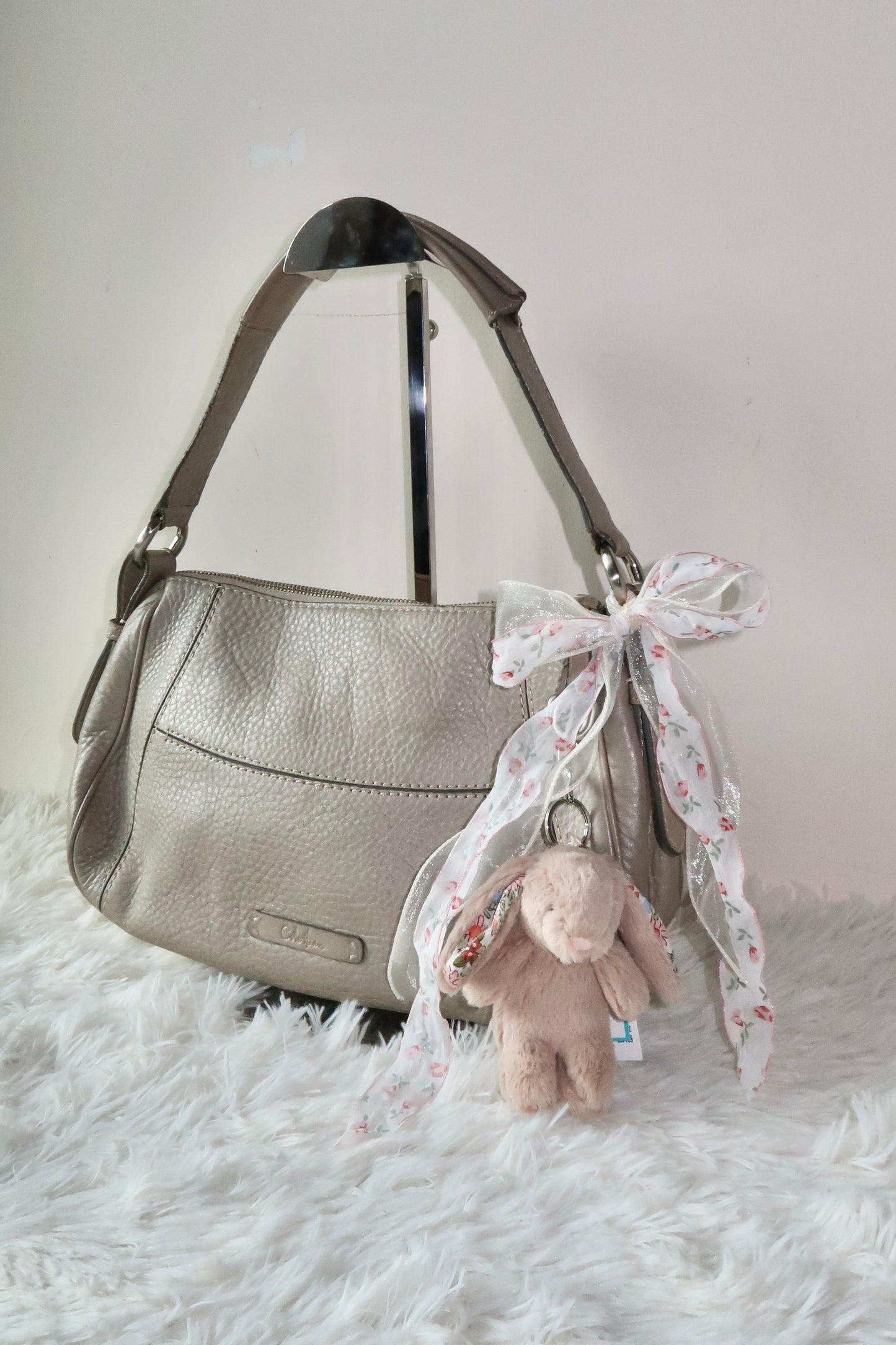 Greyish Beige Shoulder Bag