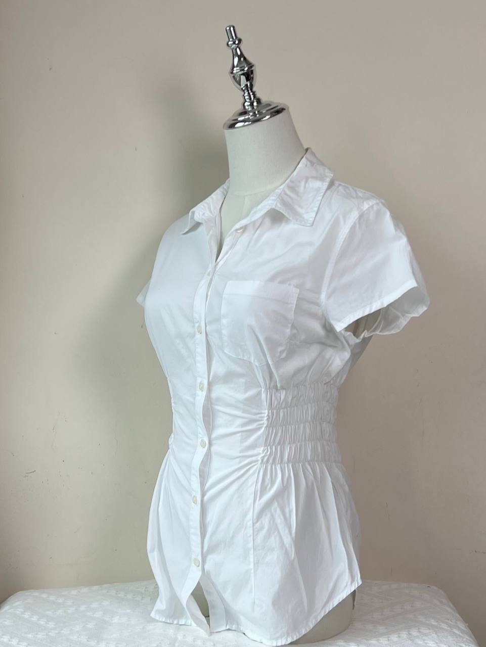White Fitted Blouse (Brand: H&M)