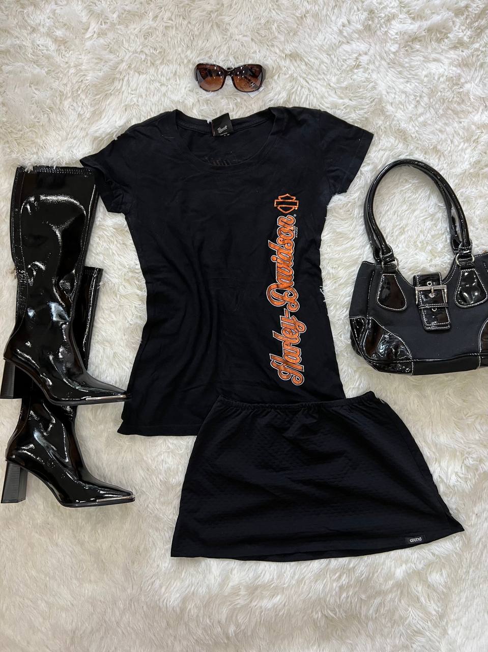 Black Harley Davidson Top