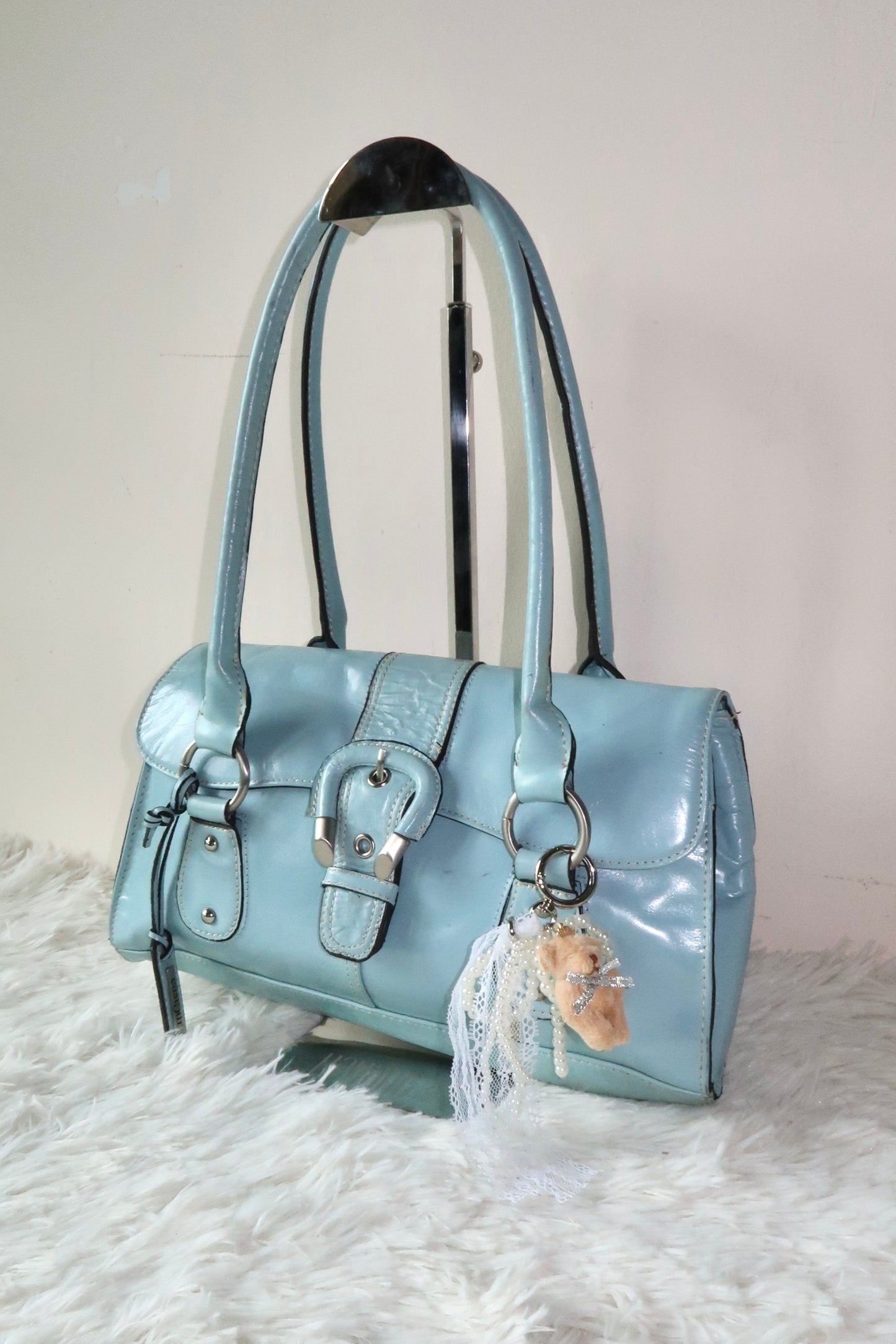 Baby Blue Y2K Shoulder Bag