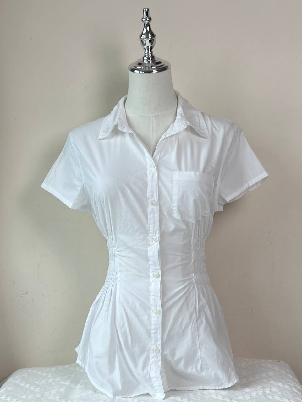 White Fitted Blouse (Brand: H&M)