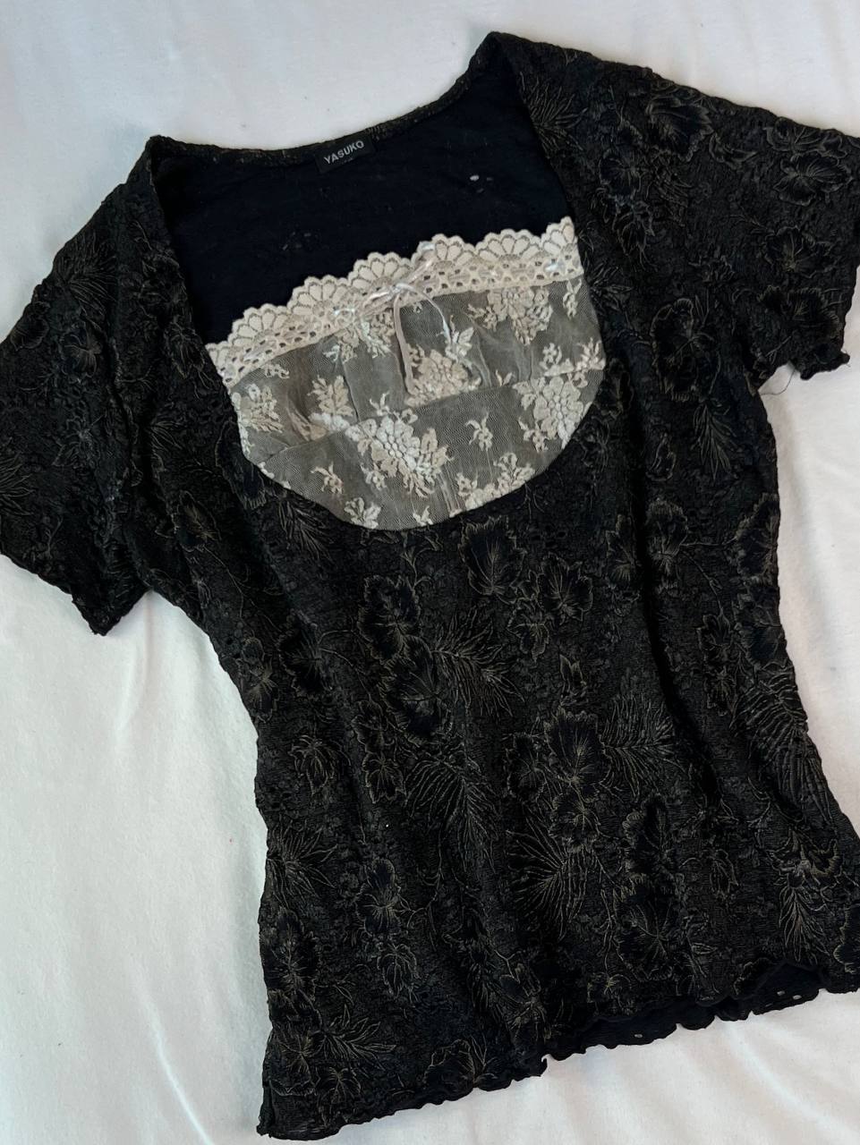 Black Milkmaid Blouse
