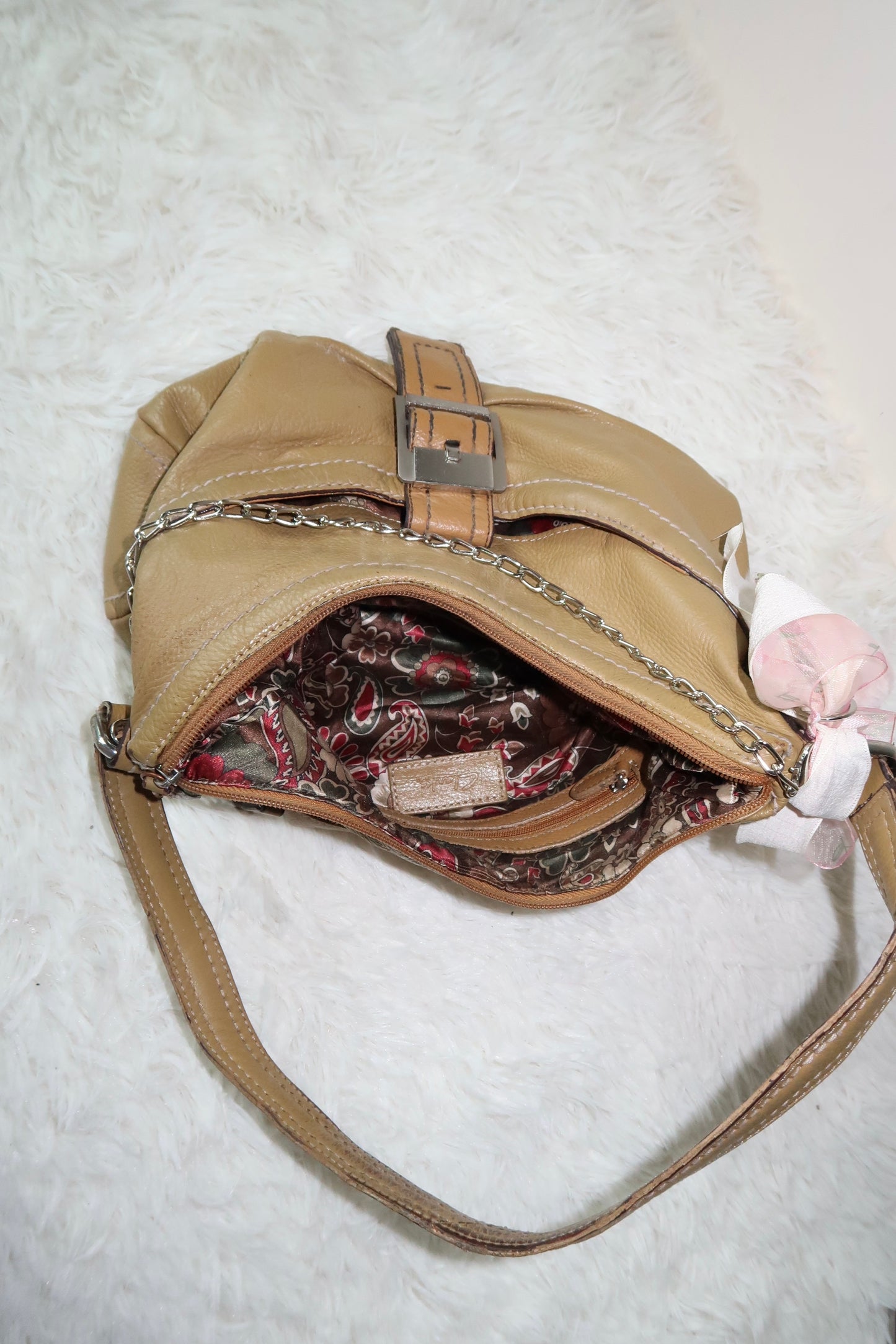 Camel Brown Shoulder Bag