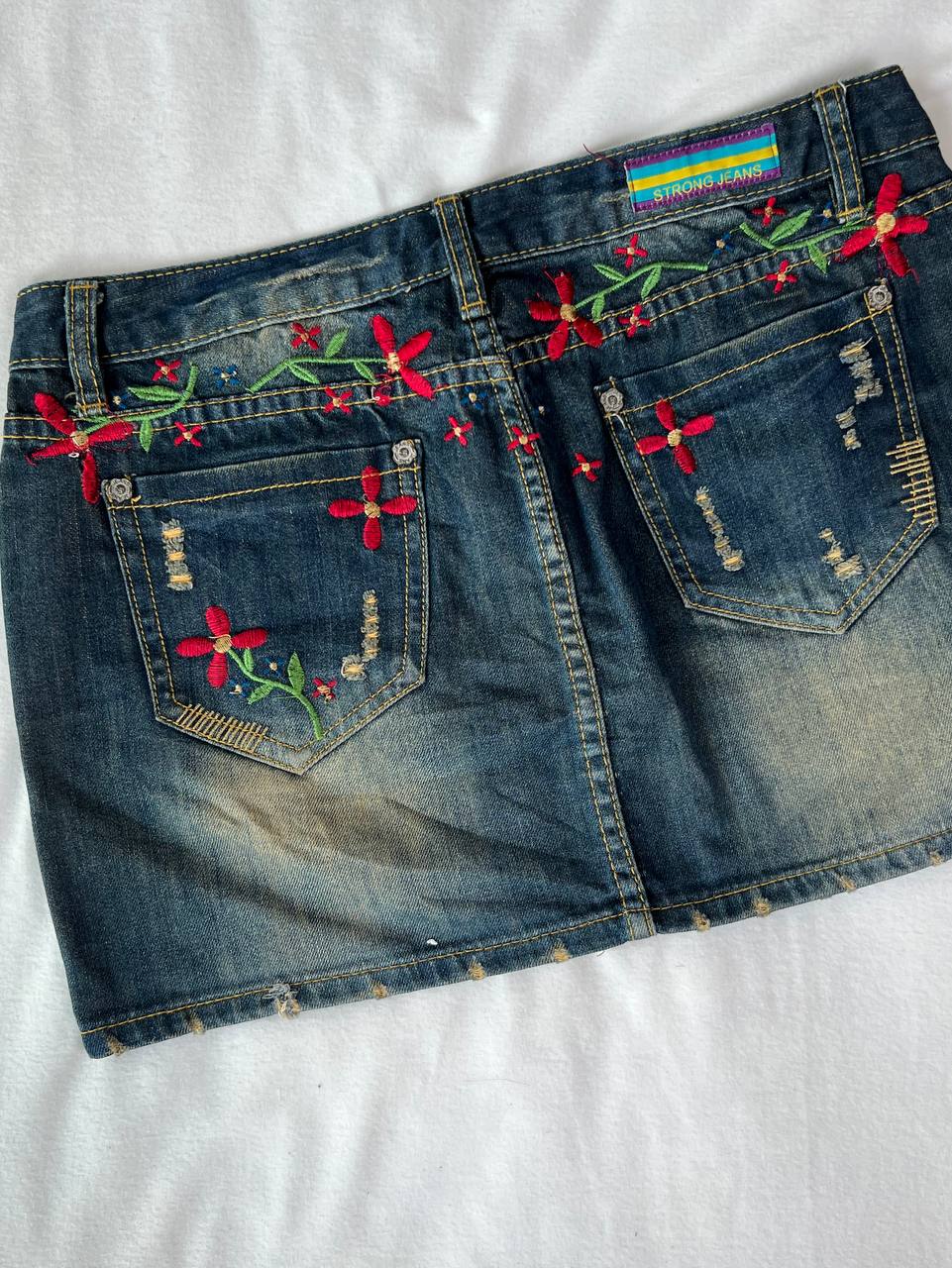 Dark Washed Denim Skirt (Brand: Strong Denim)