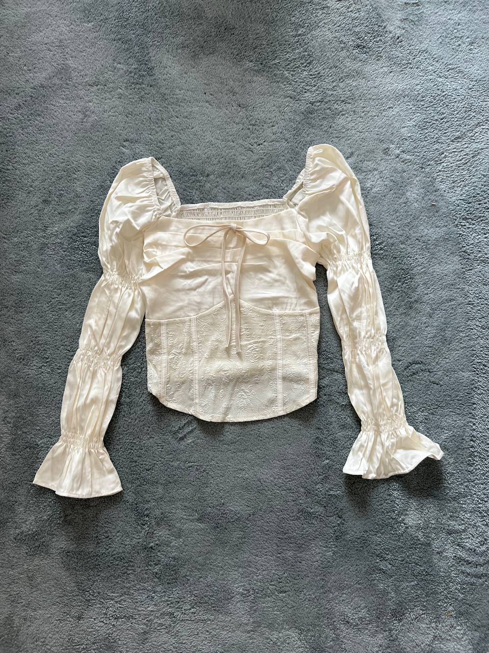 White Cap Sleeve Blouse