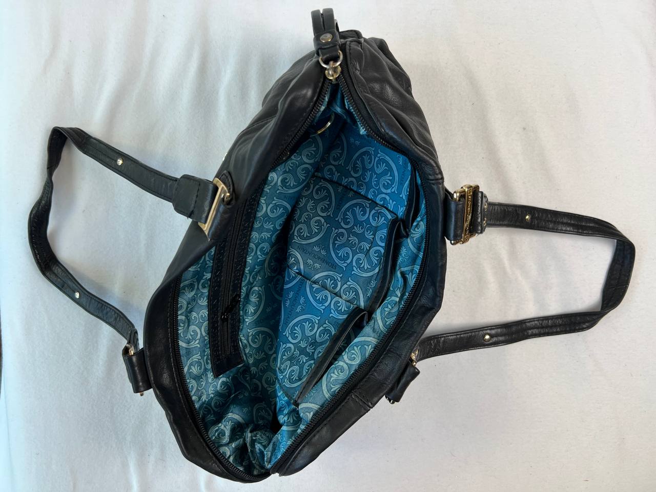 Black Shoulder Bag (Brand: Stone Mountain)