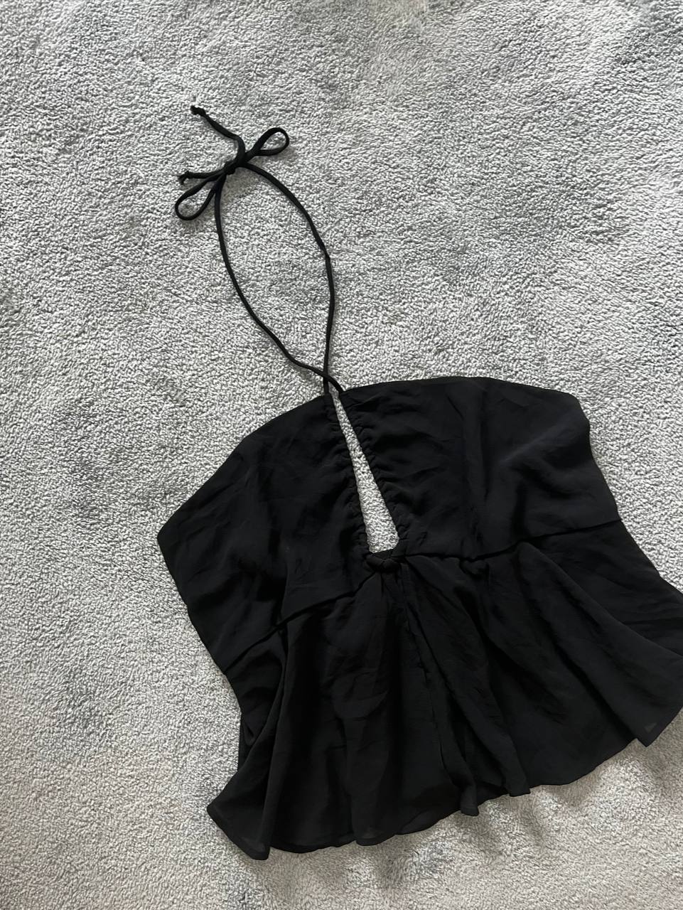 Black Babydoll Halter Top