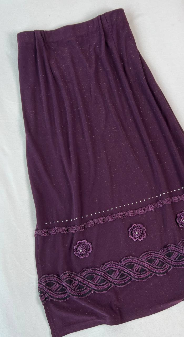 Purple Maxi Skirt