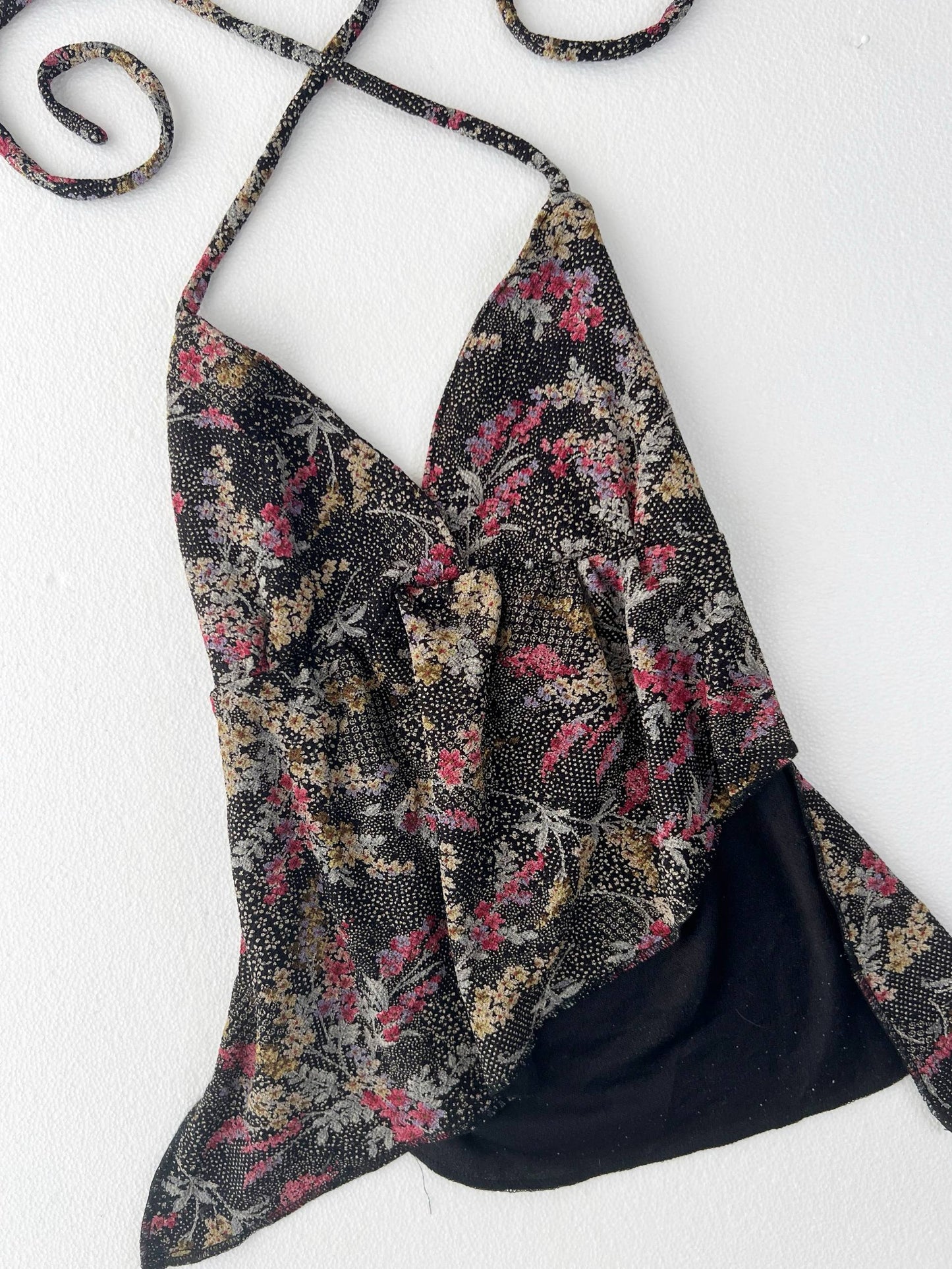 Asymmetrical Print Halter