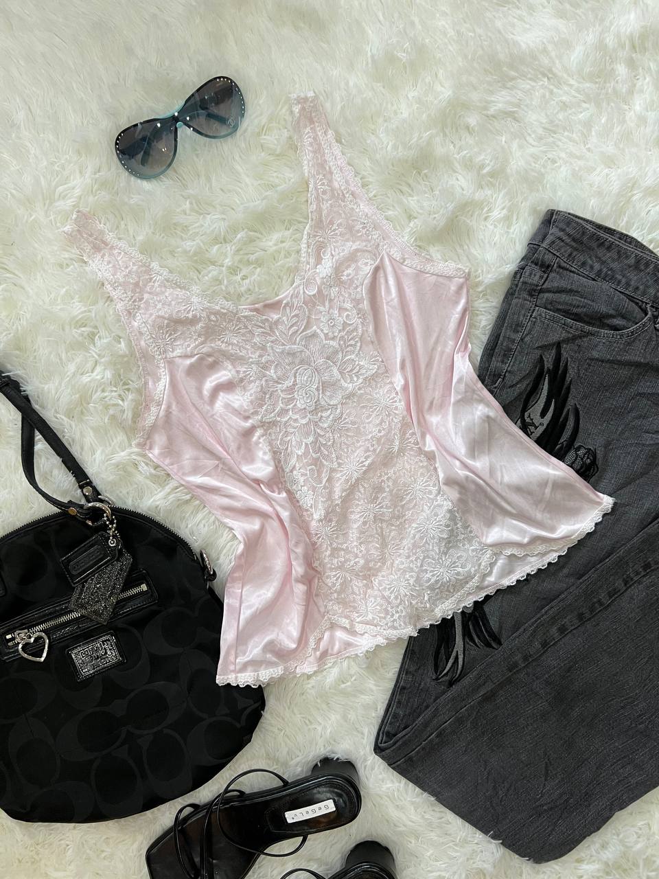 Pink Sheer Camisole