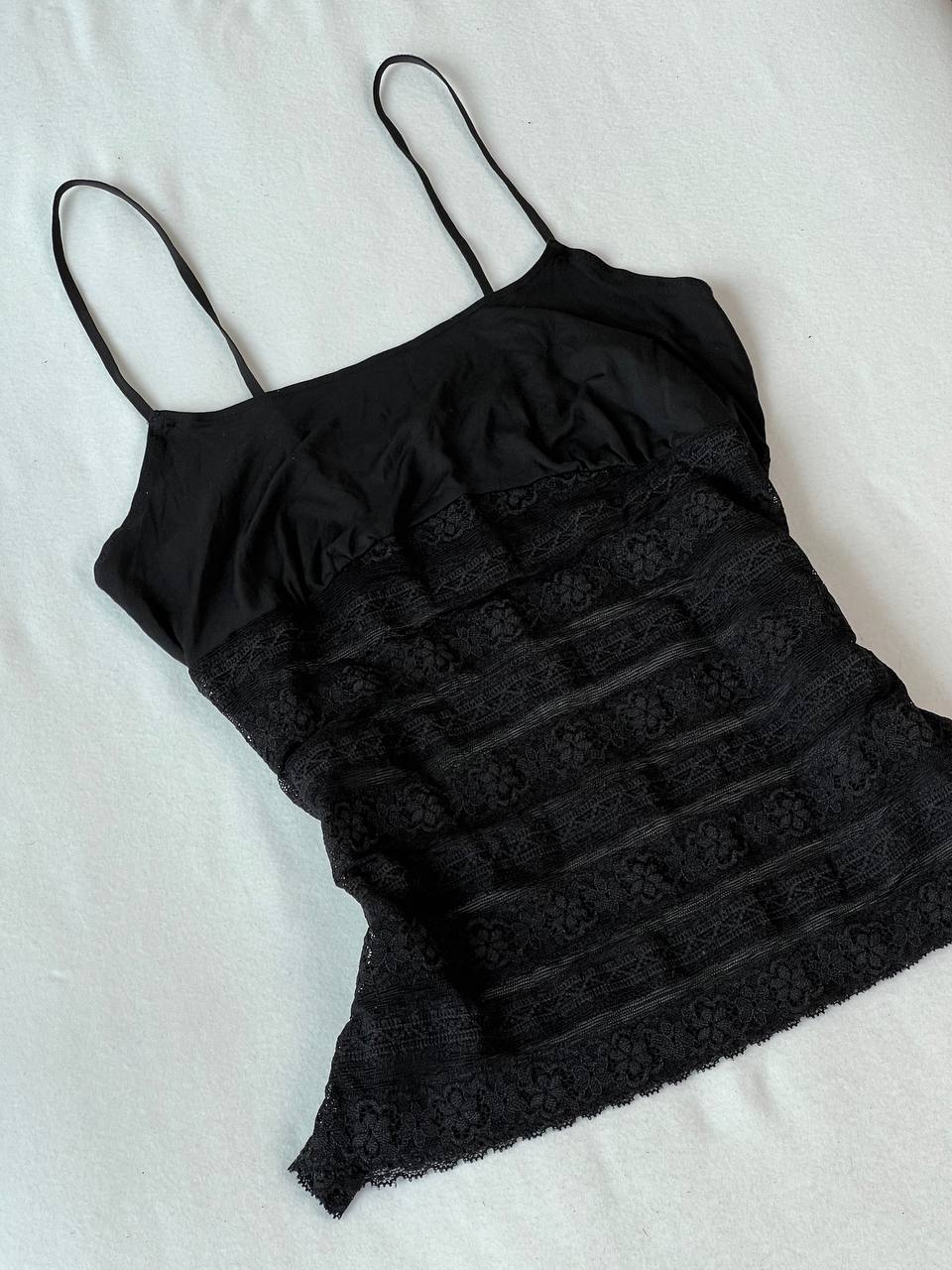 Black Lace Half Cami