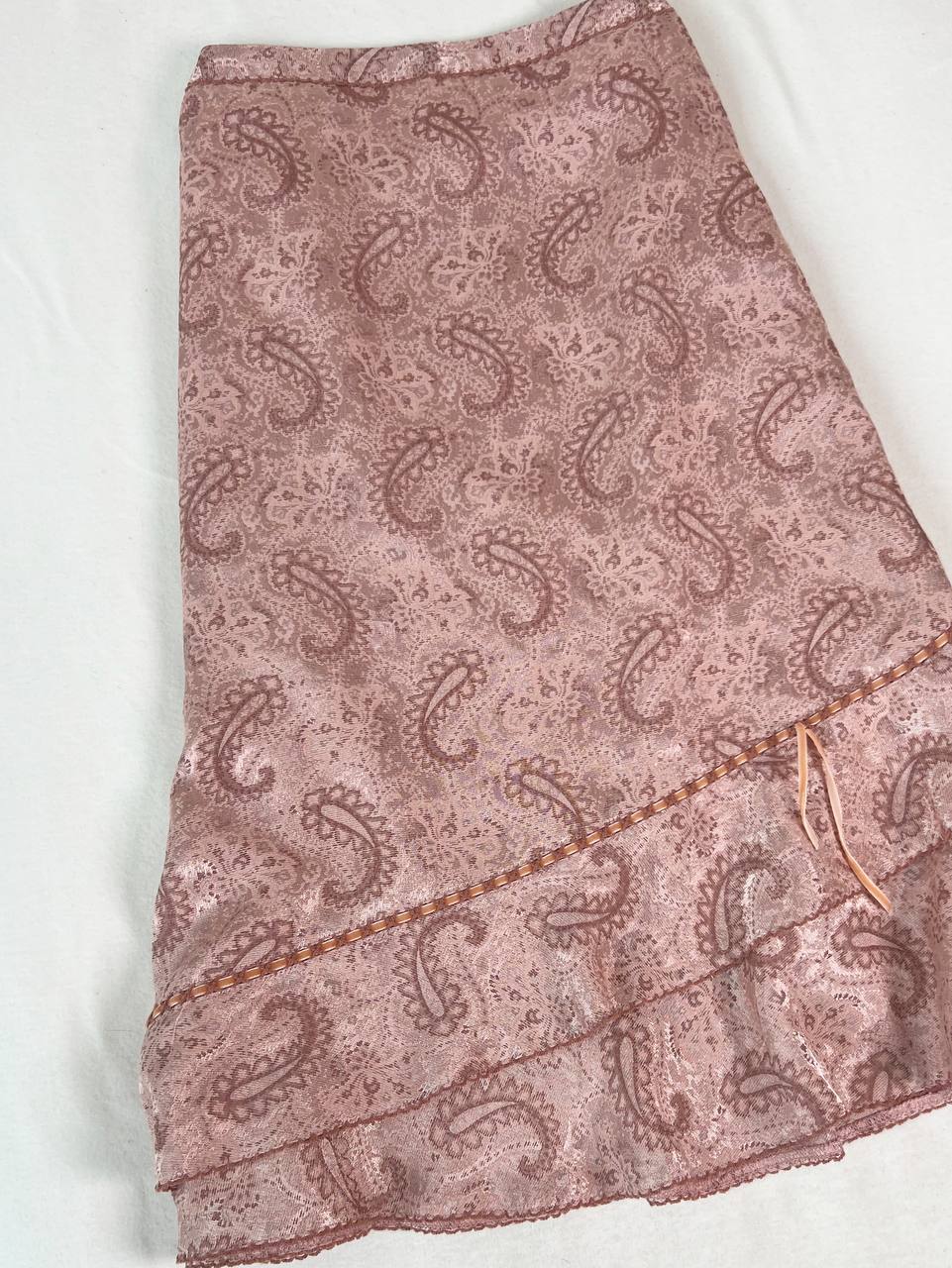 Paisley Pink Midi Skirt