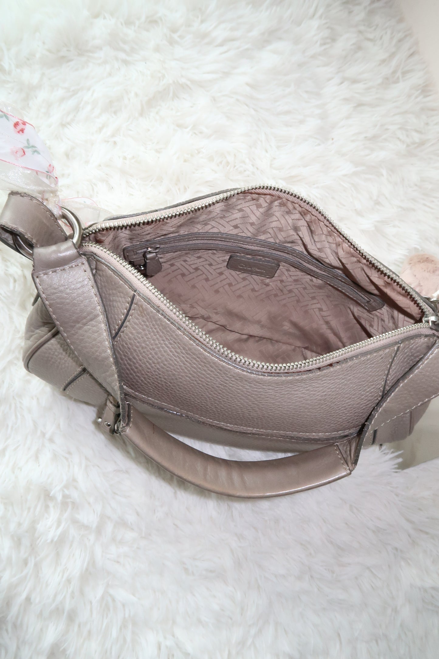 Greyish Beige Shoulder Bag