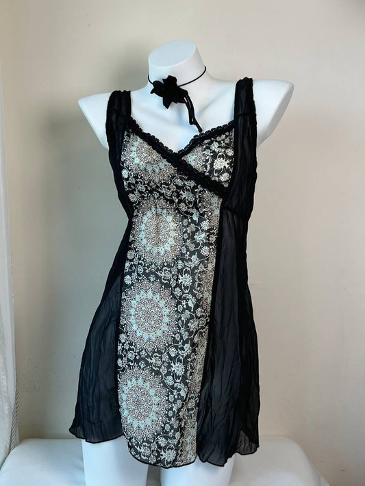 Paisley Sheer Cami Dress