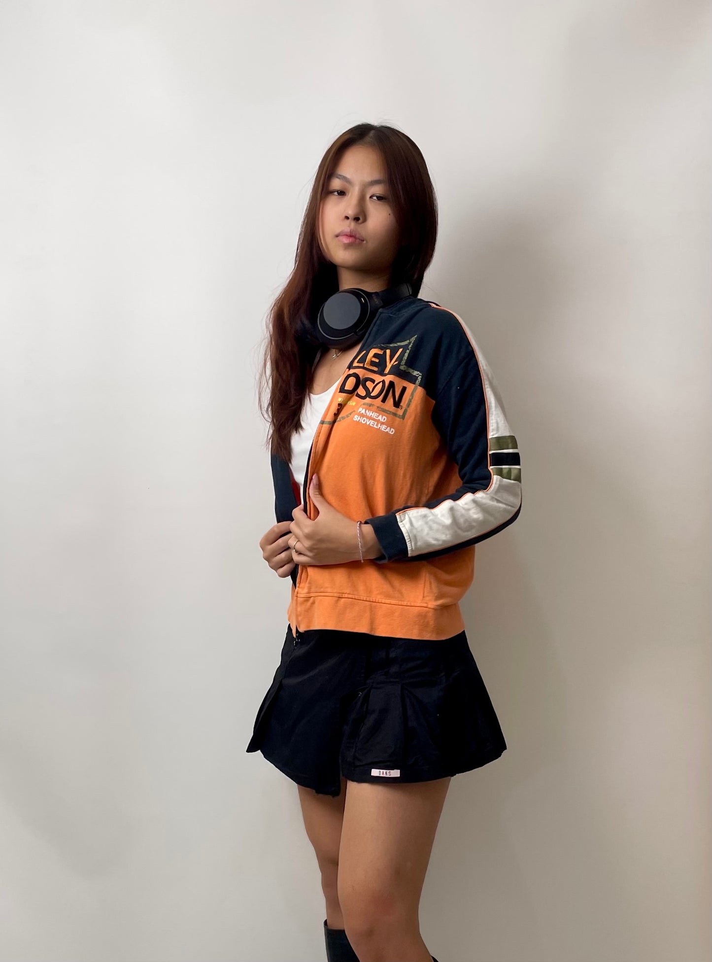 Harley Davidson Zipup Colorblock Hoodie