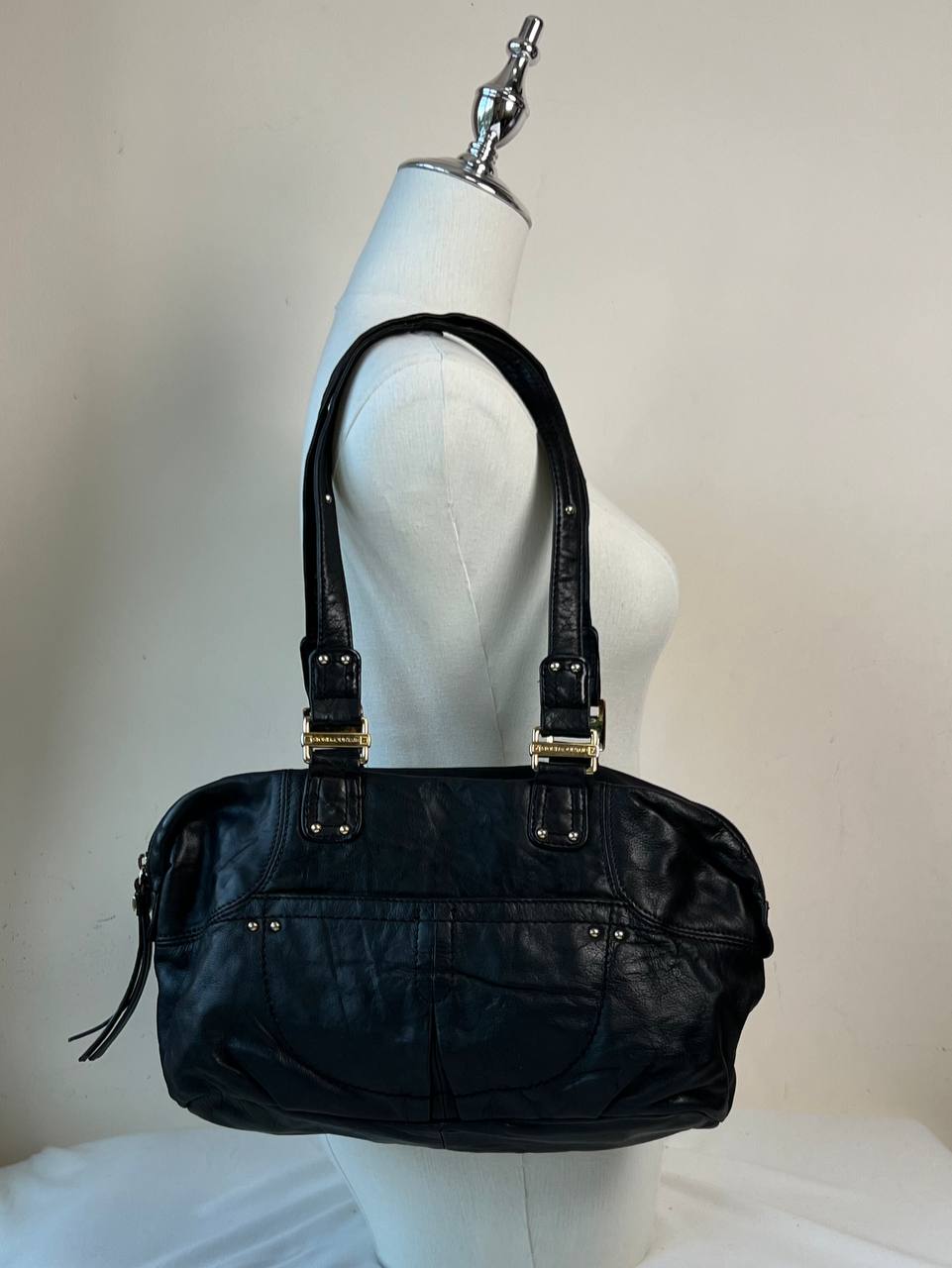 Black Shoulder Bag (Brand: Stone Mountain)