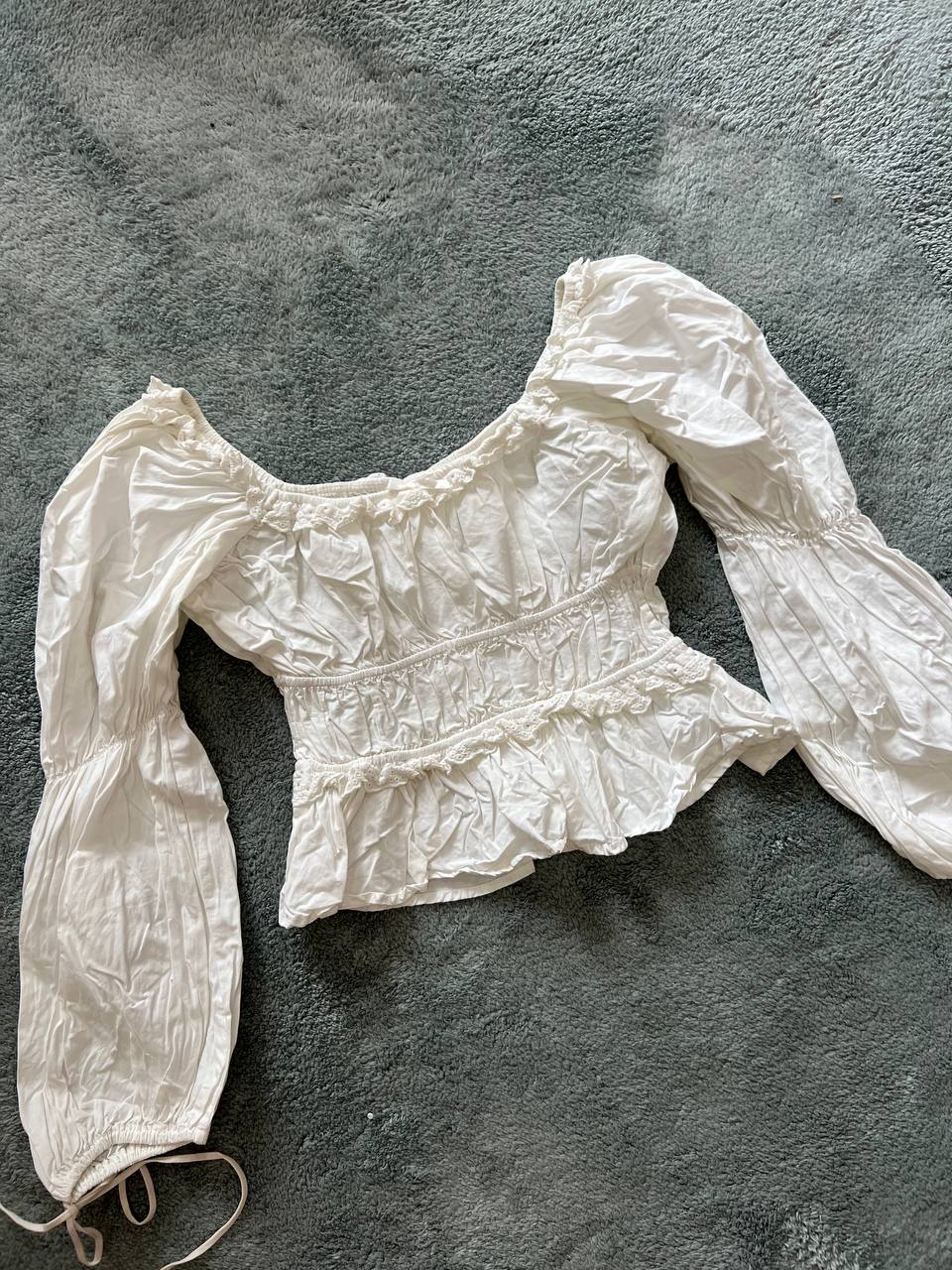 White Coquette Blouse