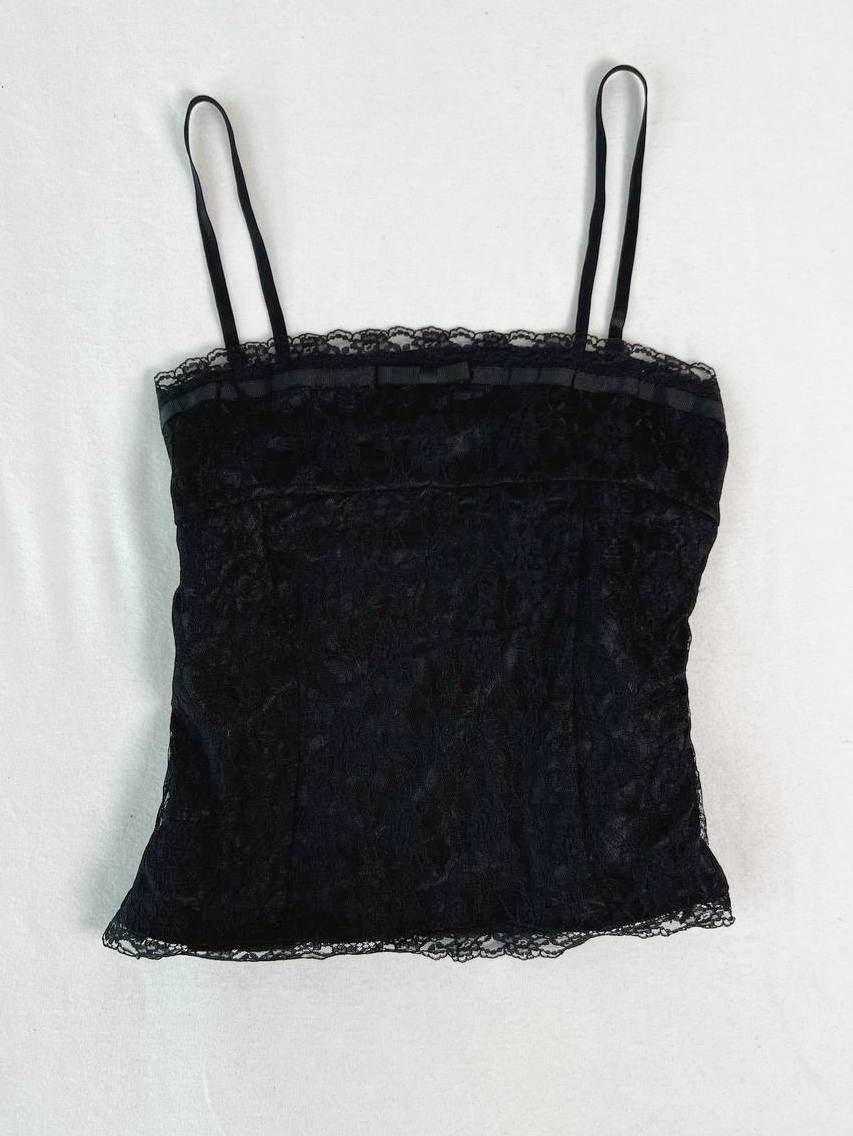 Lace Overlay Straight Cut Cami
