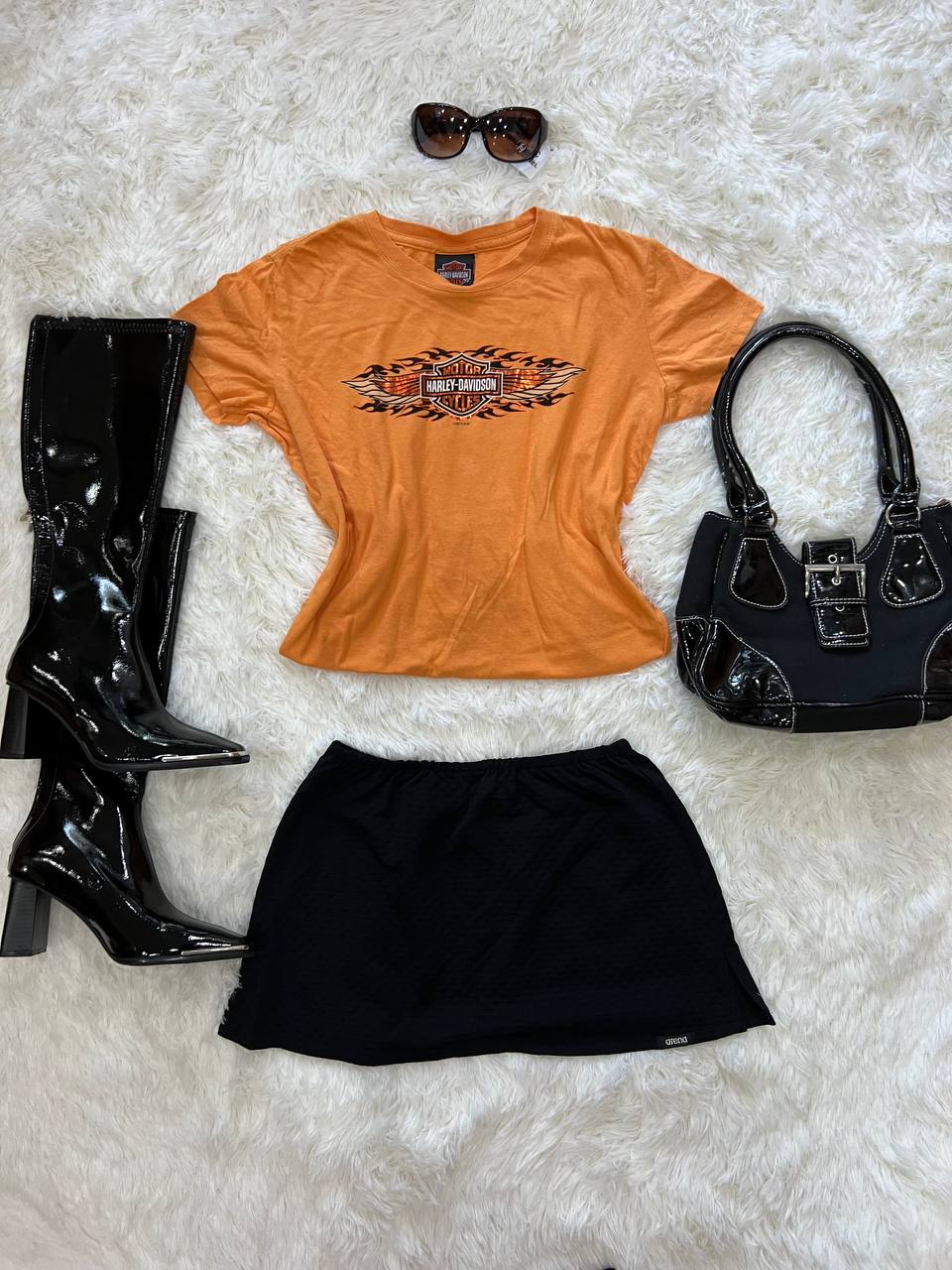 Orange Harley Davidson Top