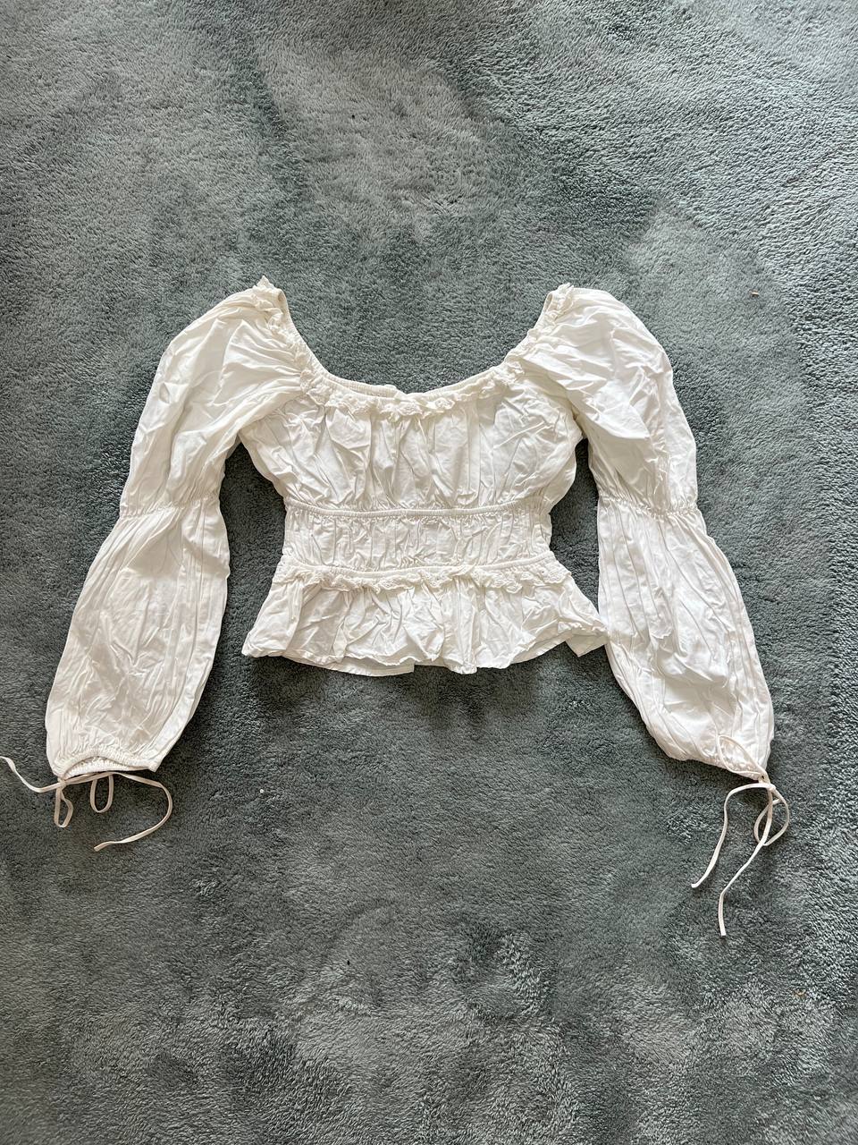 White Coquette Blouse