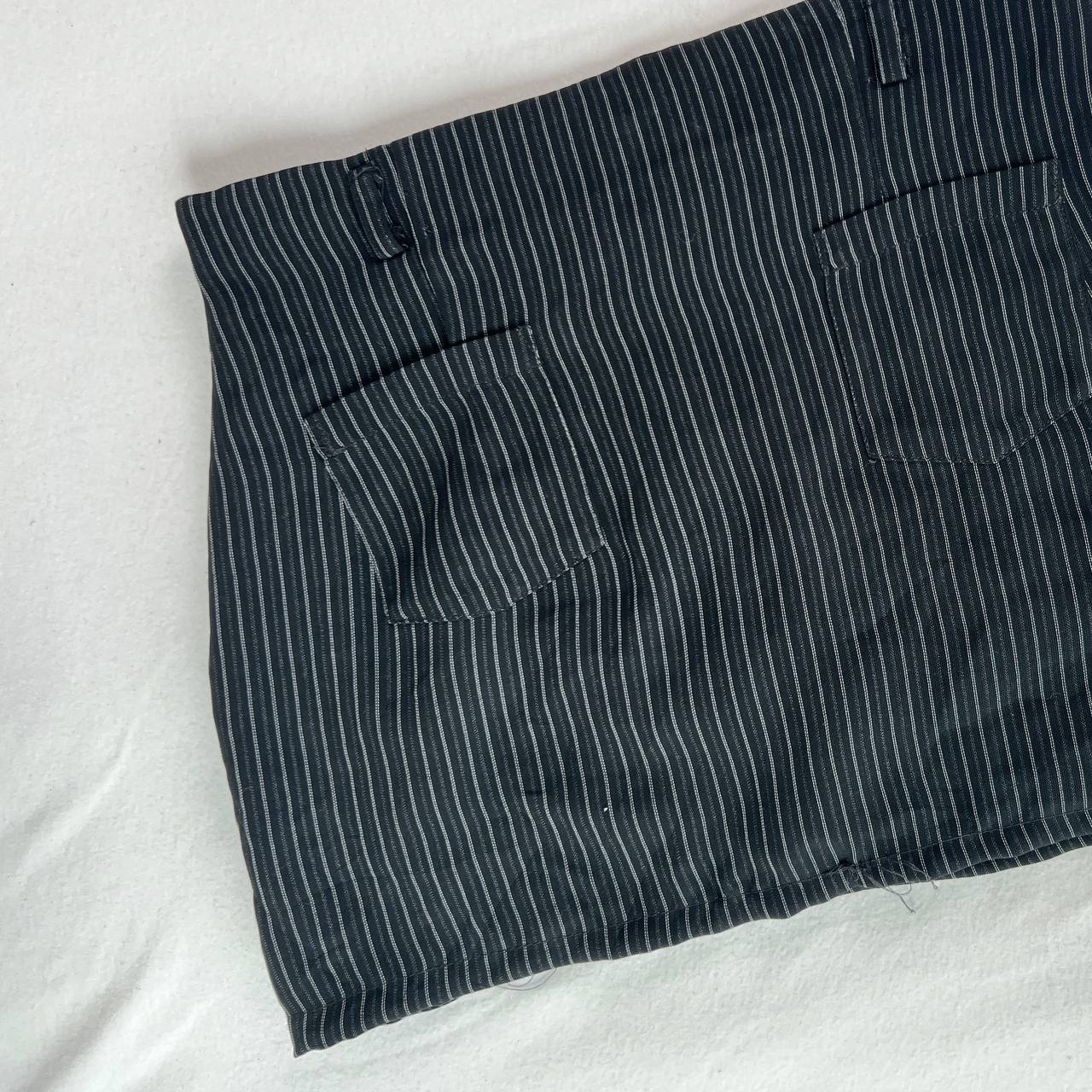 Striped Black Mini Skirt