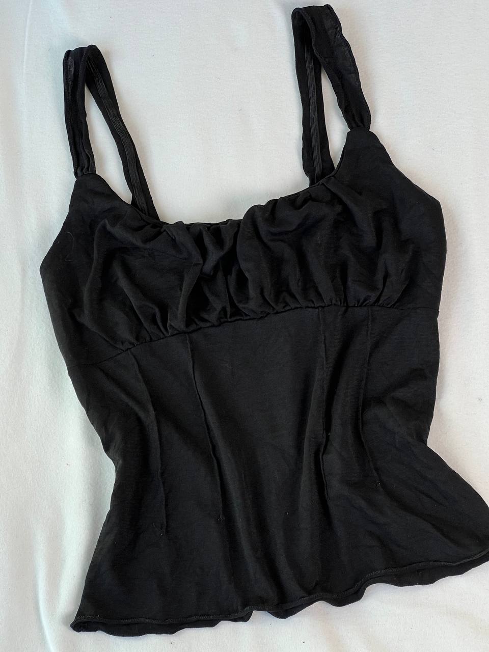 Black Ruched Top