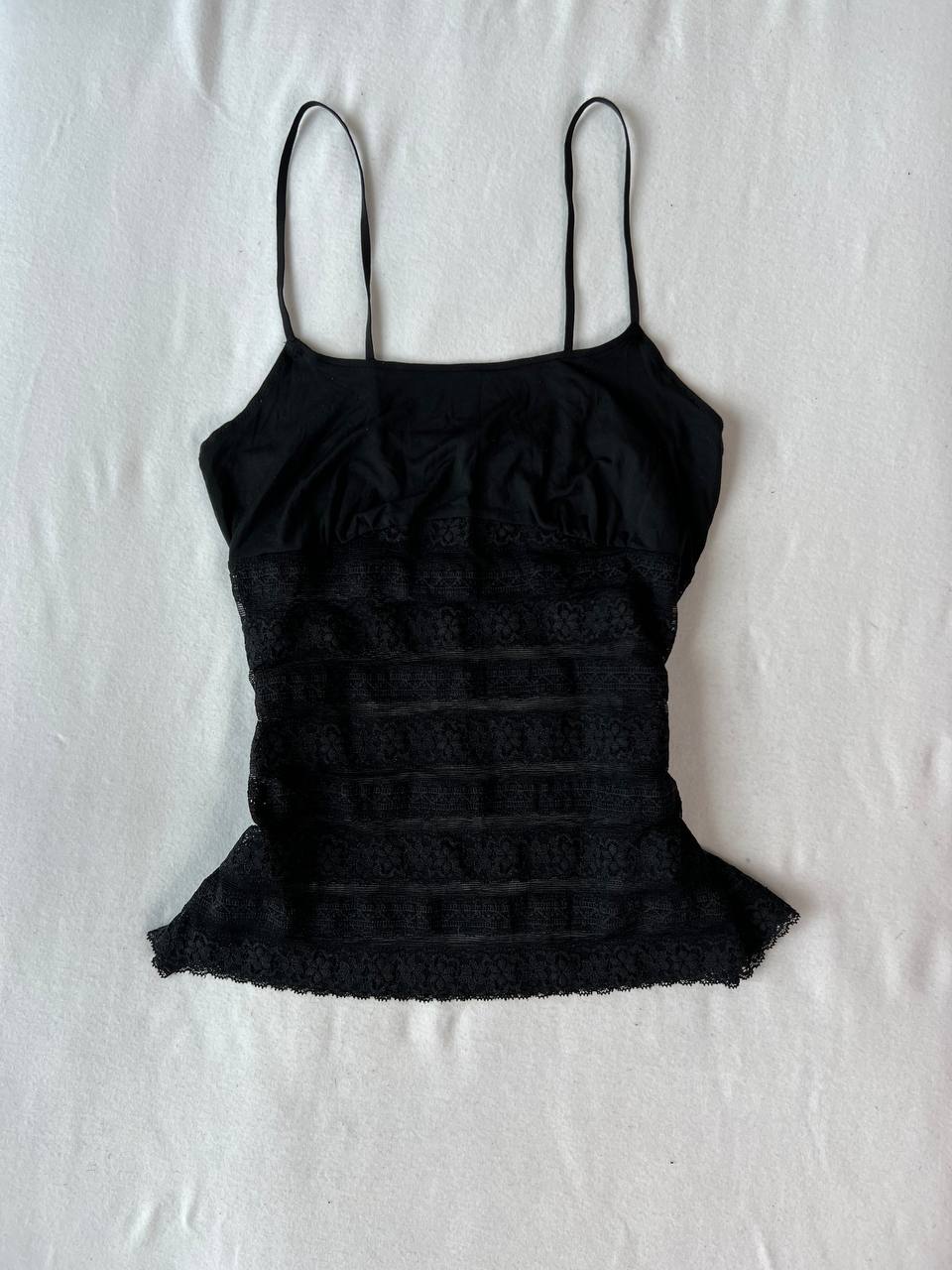 Black Lace Half Cami