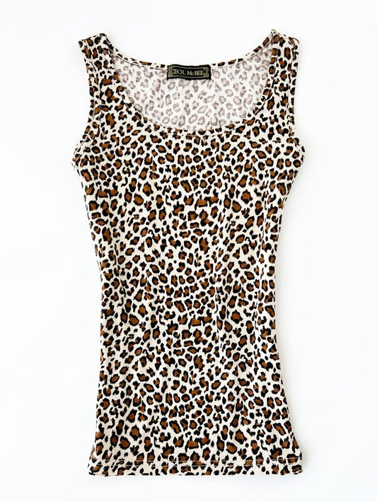 Cecil Mcbee Leopard Print Tank