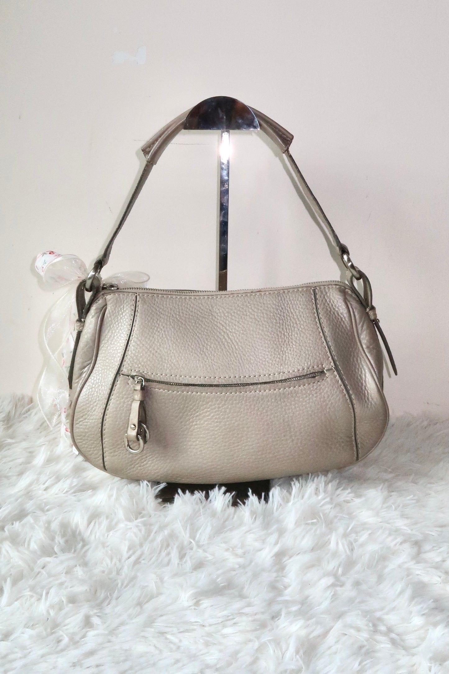 Greyish Beige Shoulder Bag