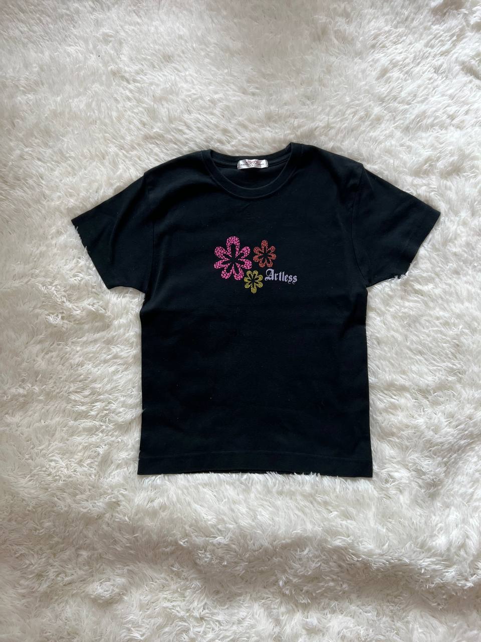 Black Floral Tee