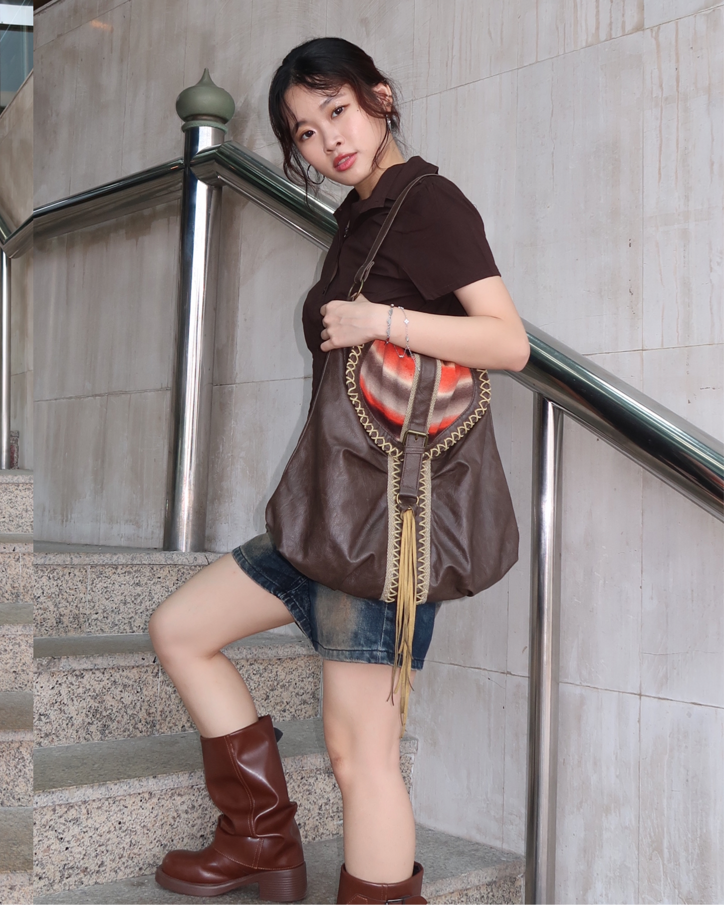 Brown Shoulder Bag