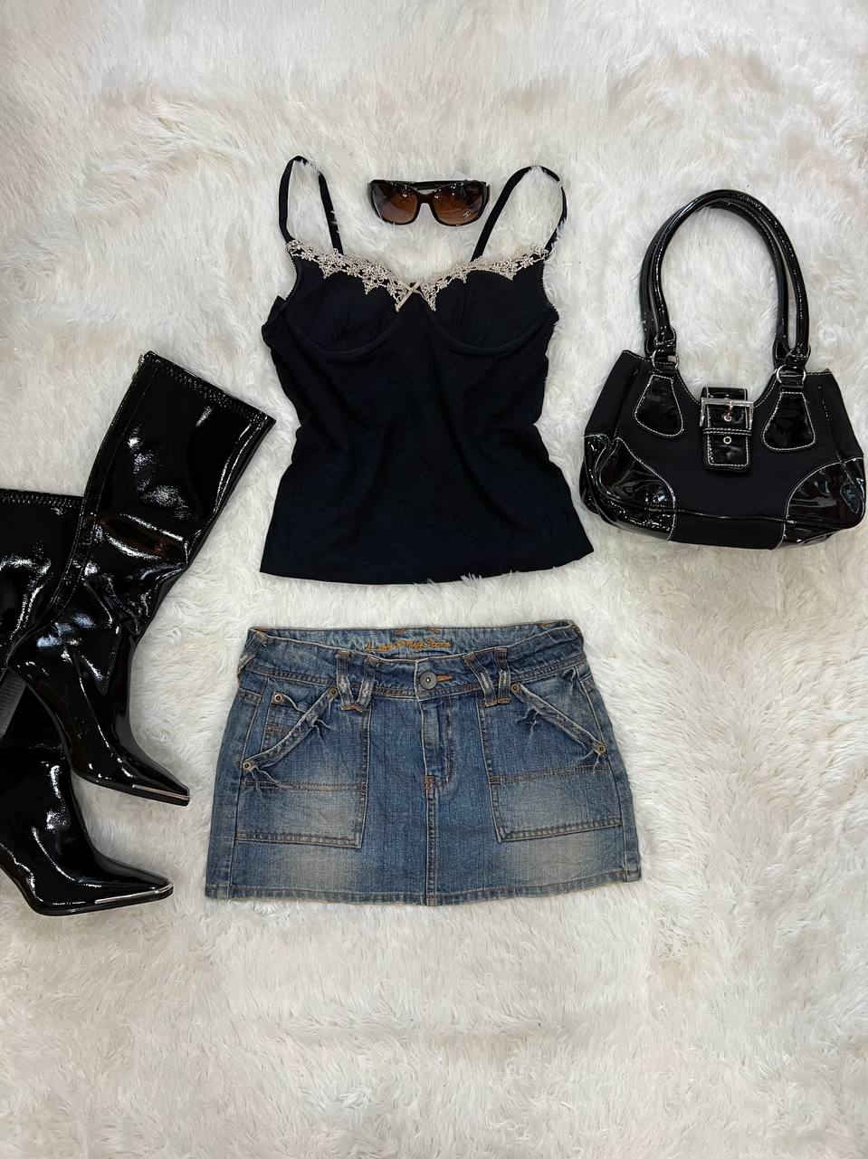Denim Mini Skirt