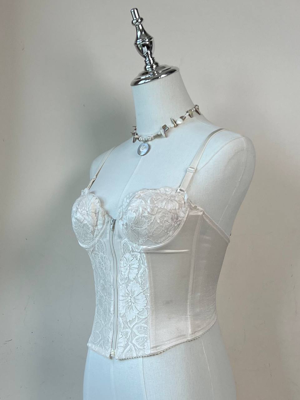 Front Zip Corset Bustier