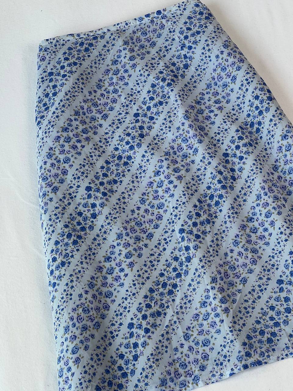 Blue Ditsy Floral Skirt