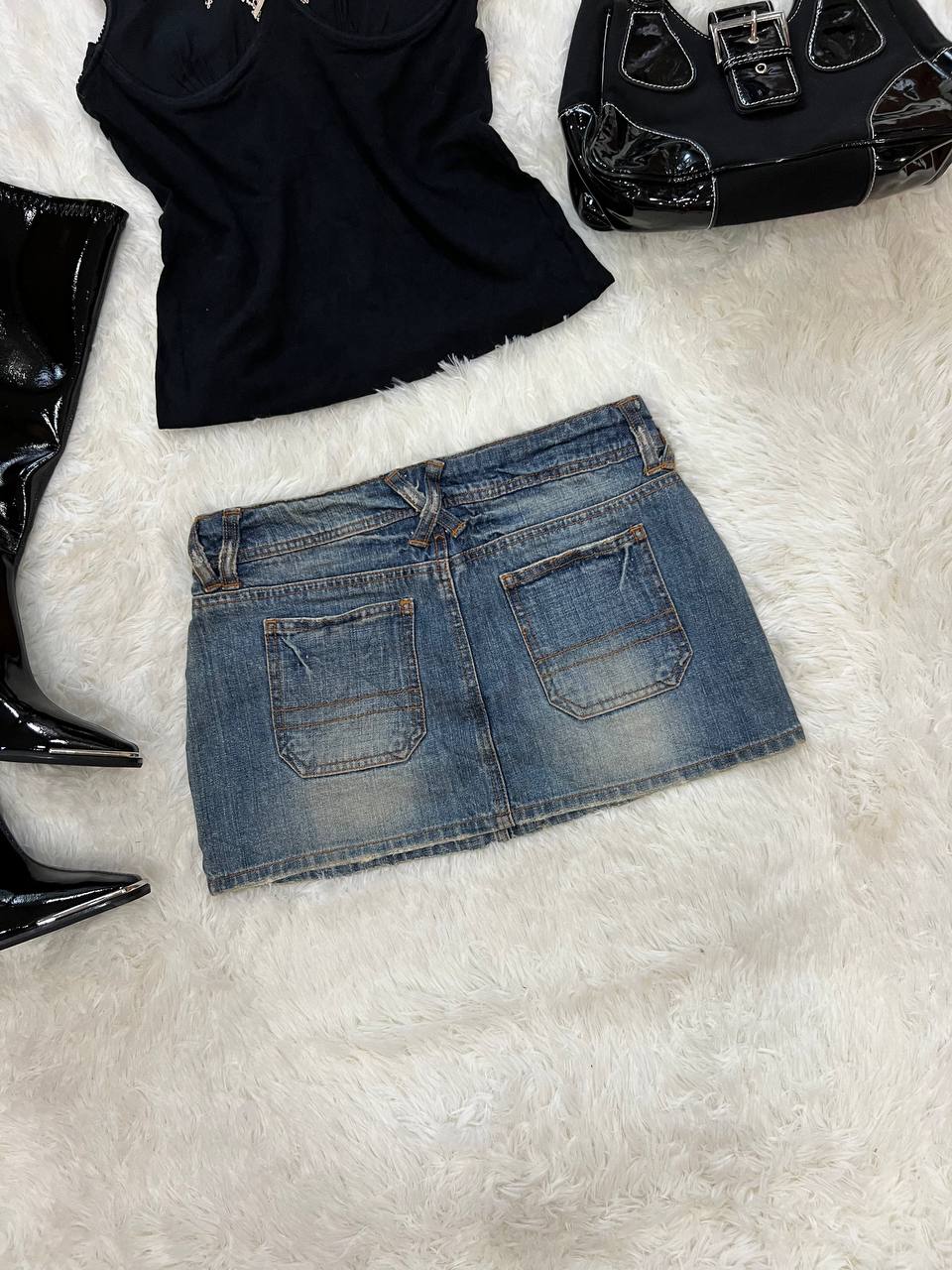 Denim Mini Skirt
