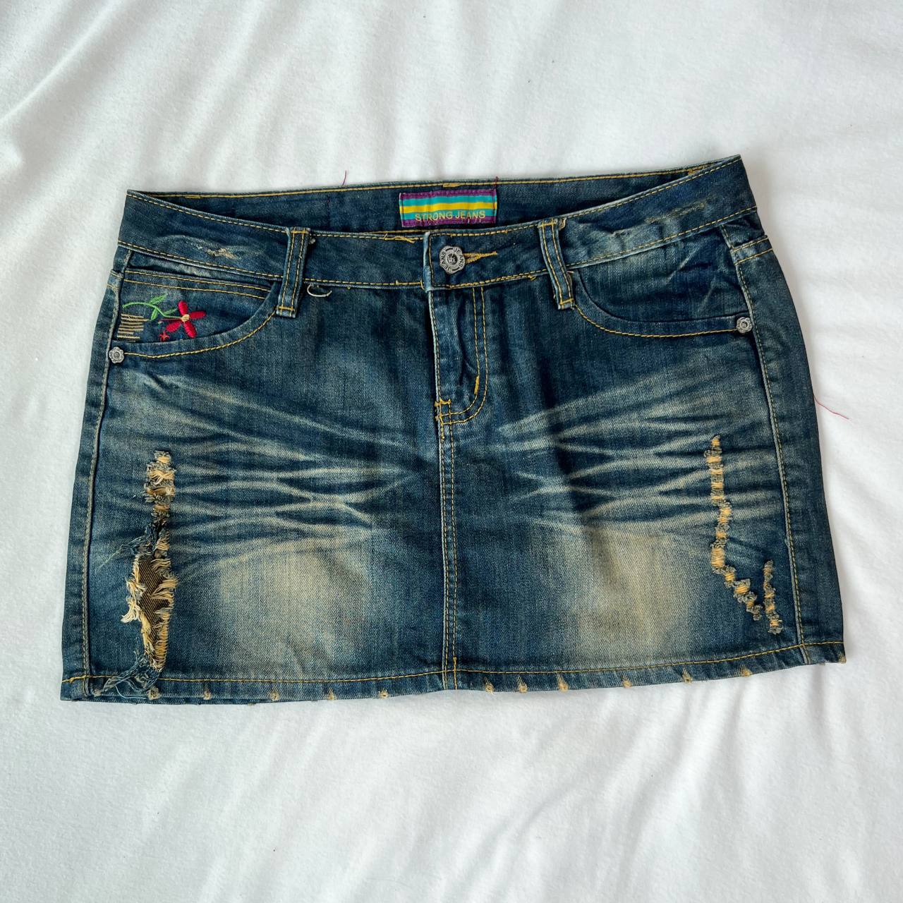 Dark Washed Denim Skirt (Brand: Strong Denim)