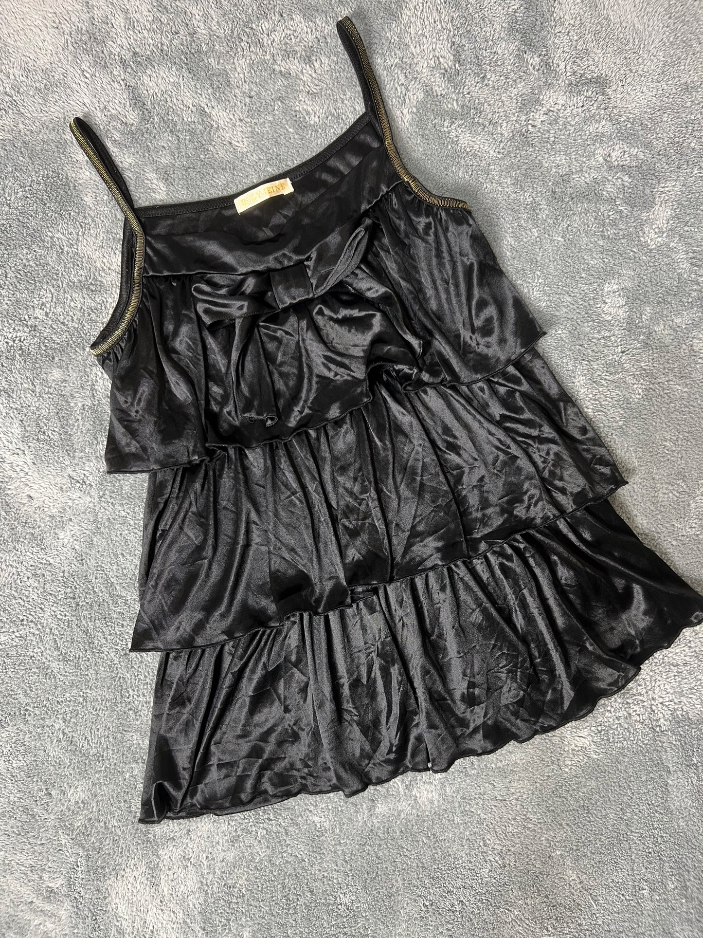 Satin Ribbon Tiered Cami