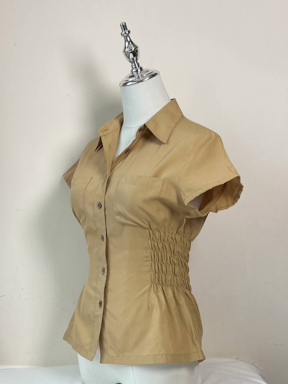 Mustard Yellow Fitted Blouse