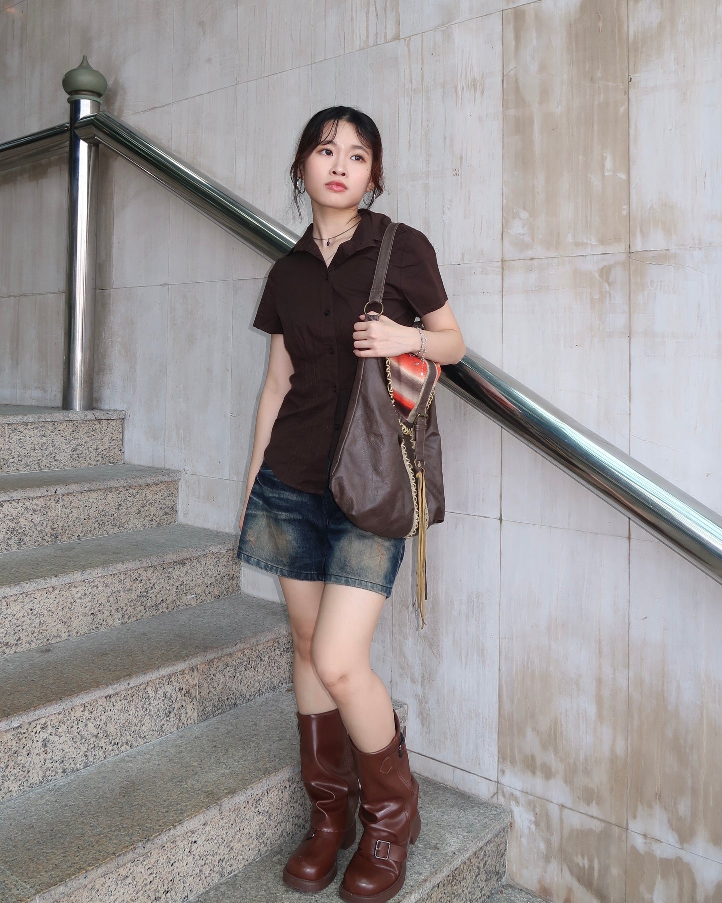 Brown Shoulder Bag