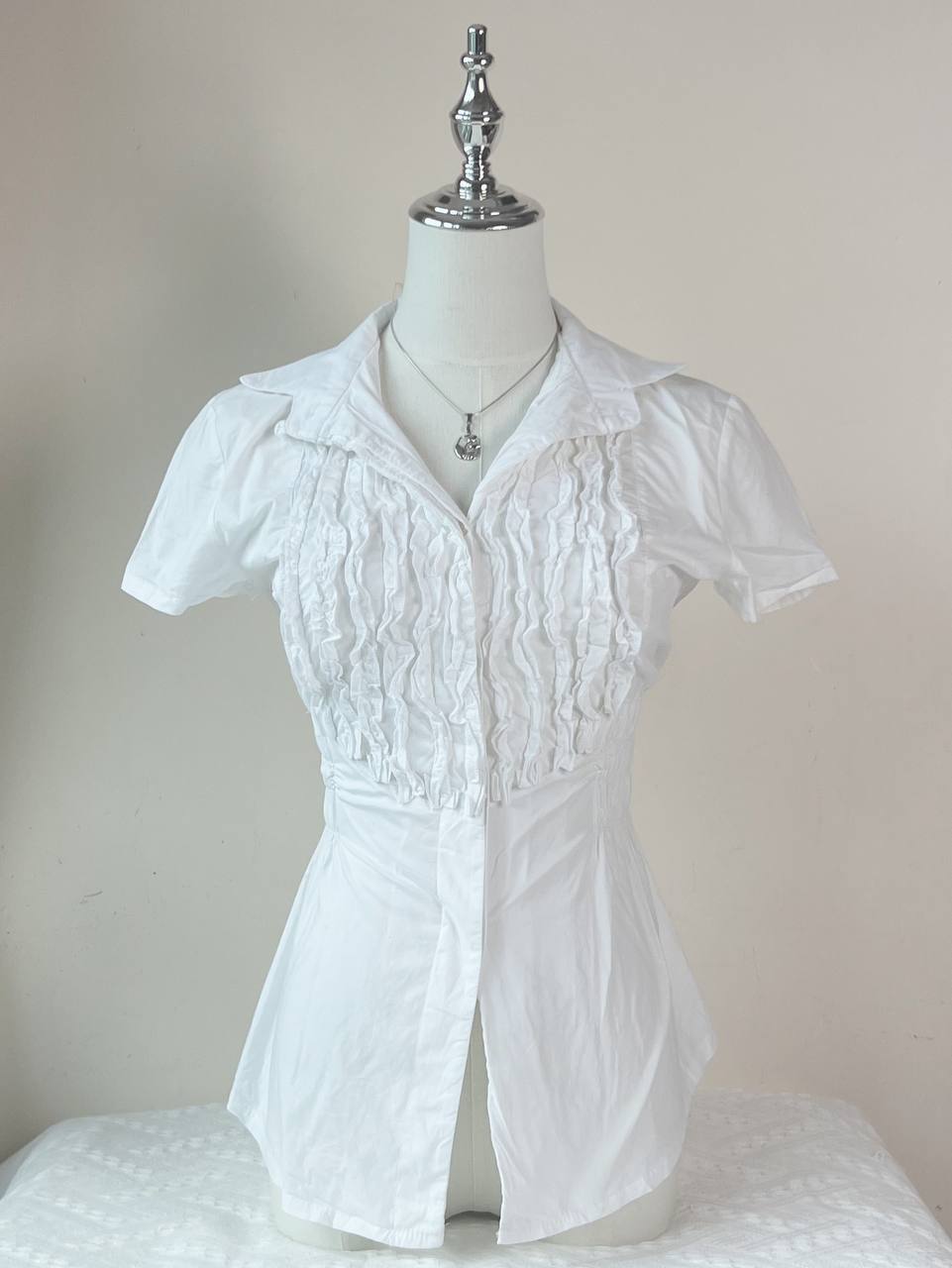 White Fitted Blouse (Brand: Imperial)