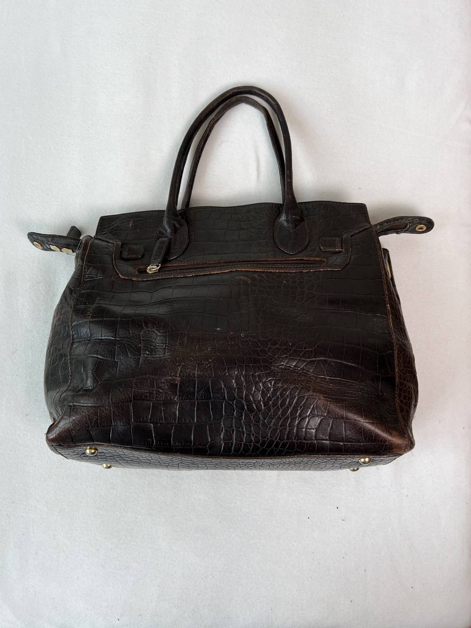 Etienne Aigner Brown Tote Bag