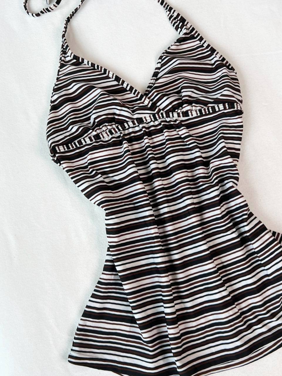 Brown Striped Halter