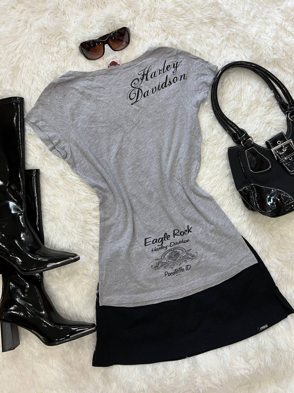 Grey Harley Davidson Live to Ride Top
