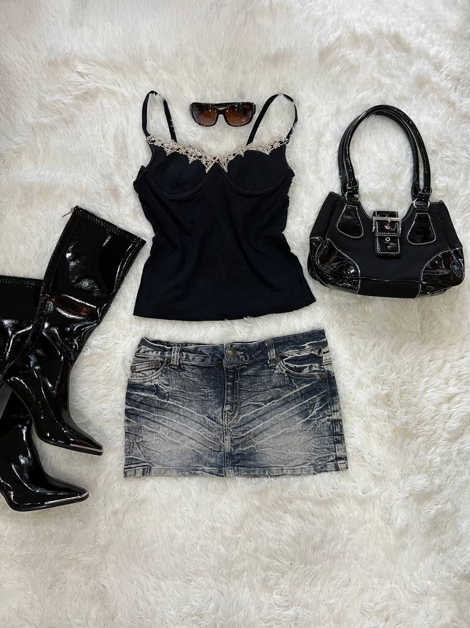 Denim Mini Skirt