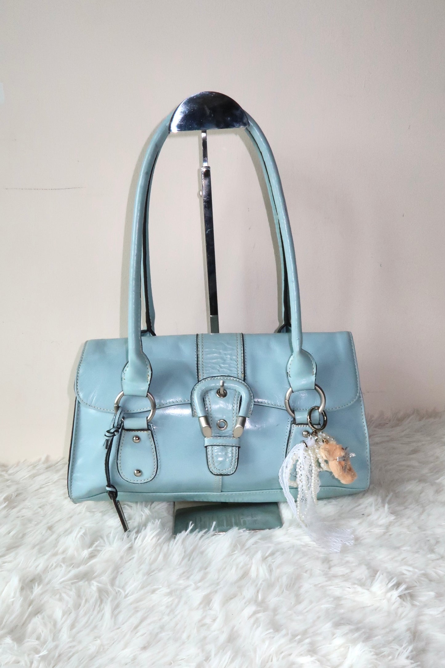 Baby Blue Y2K Shoulder Bag