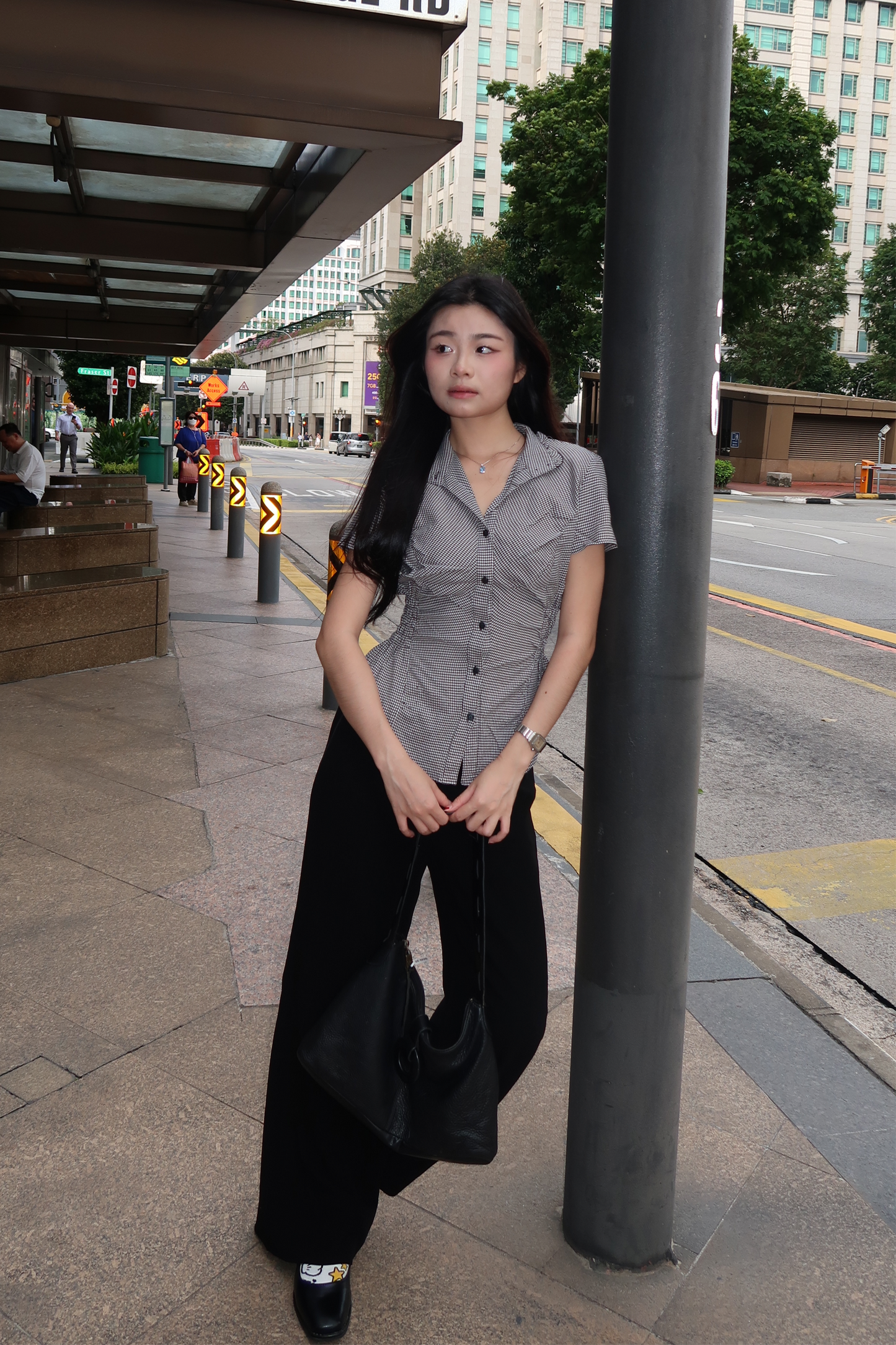 Black Low Rise Pants