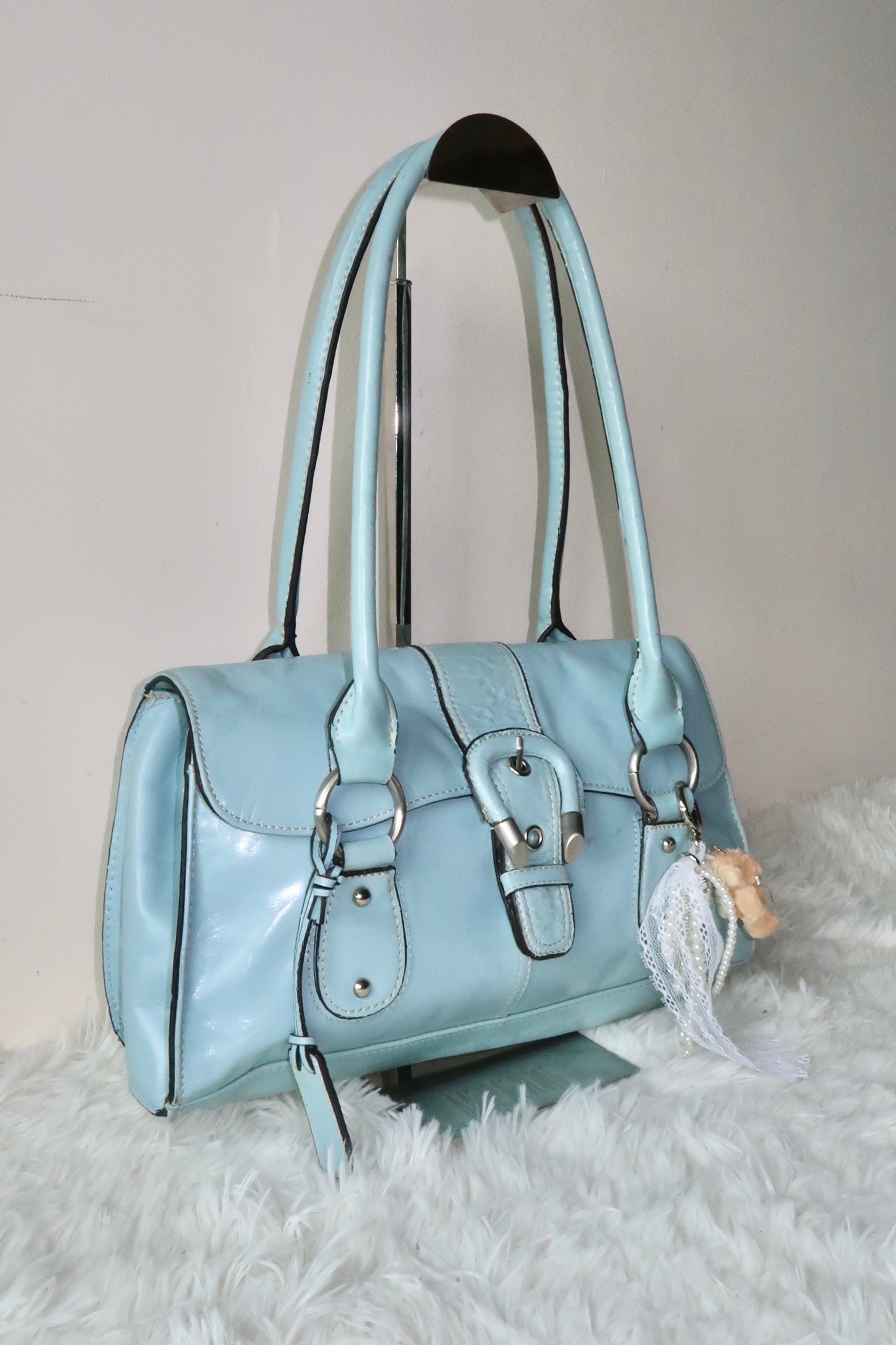 Baby Blue Y2K Shoulder Bag