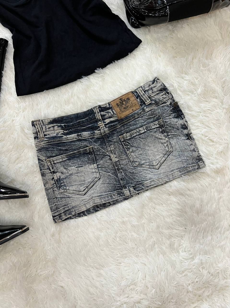 Denim Mini Skirt