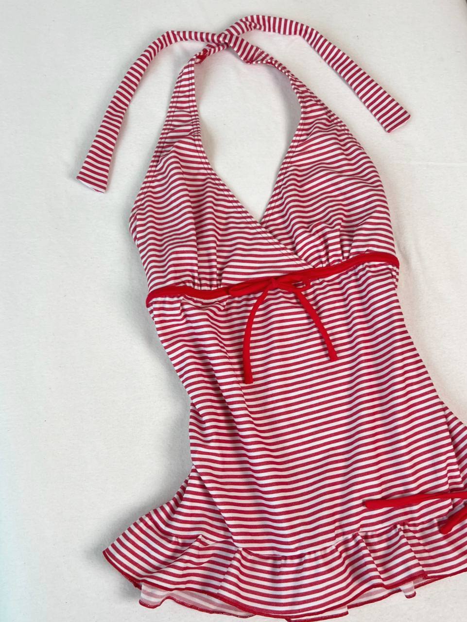 Red Striped Halter